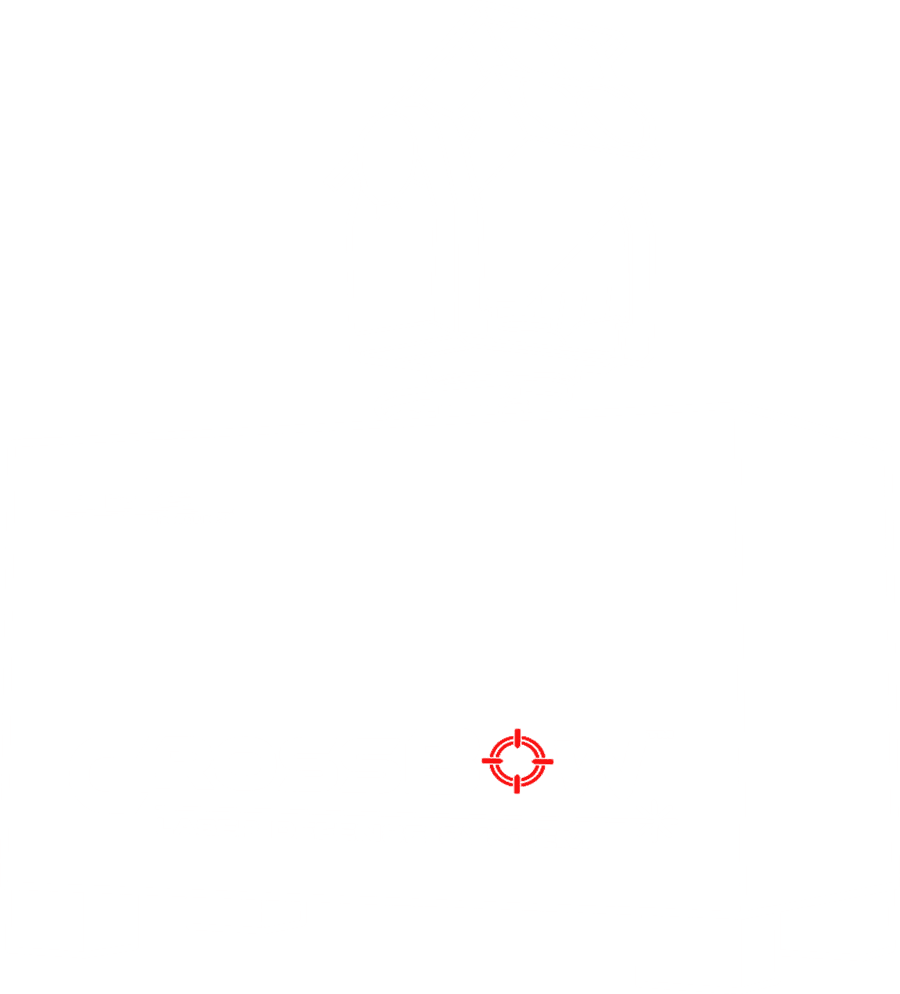 An outline illustration of the IPG Crossbow laser defense system